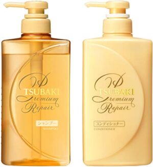Shiseido Tsubaki Premium Repair Floral Fruity Shampoo and Conditioner Set (490ml/16.56oz) each
