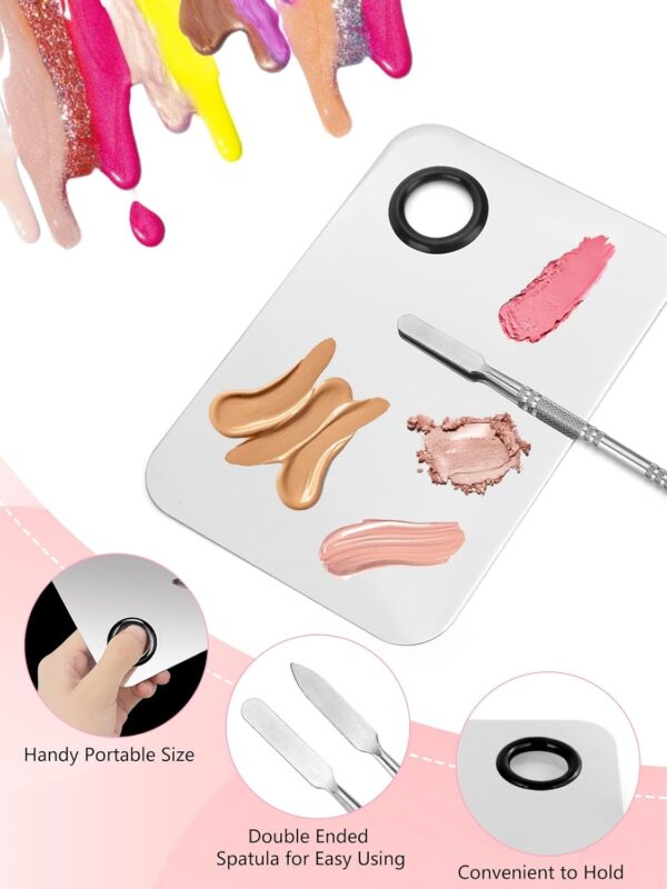 LIONVISON Disposable Makeup Applicators, Makeup Mixing Palette with Spatula and 262 PCS Disposable Makeup Brush Tools, Mascara Wands Lip Brushes Eyeliner Brushes Makeup Hair Clips with Organizer Box