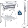beberoad Pet Dog Booster Bath Elevated Dog Bathing Tub Washing Station for Grooming, Collapsible Foldable Portable Shower Bathtub for Small Dogs Cats Pet, Indoor and Outdoor