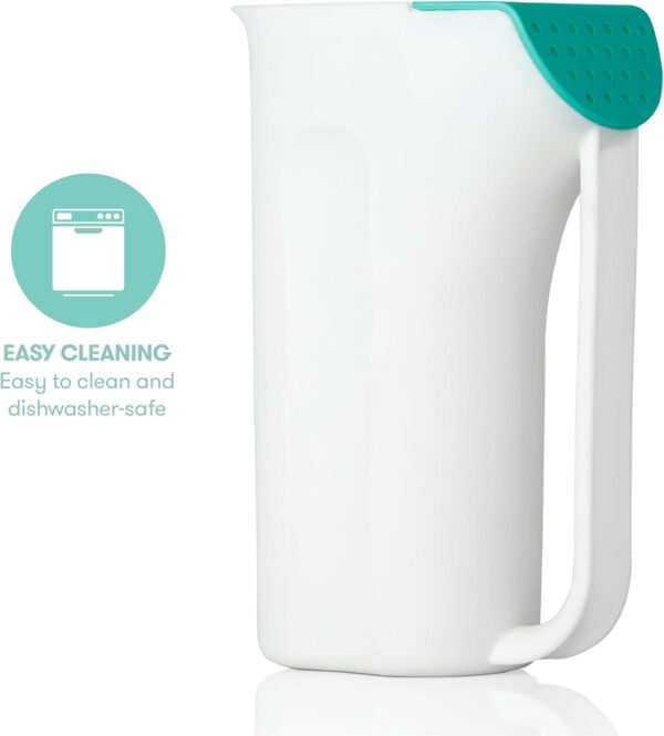 Frida Baby Control The Flow Bath Rinse Cup, Rinser Cup to Wash Hair + Body with Multiple Pouring Options, Easy Grip Handle + Removable Rain Shower