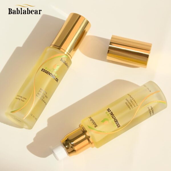 Bablabear Hair Oil for Frizzy Hair,Hydrating Oil Serum to Revitalize Damaged,Provides Heat Protection |Adds Hair Shine and Smooths Split Ends.
