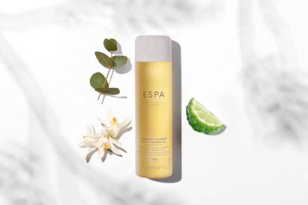 ESPA | Bergamot & Jasmine Bath & Shower Gel | 250ml | Suitable For All Skin Types | 100% Natural Fragrance