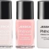 JESSICA Phēnom 3-Piece Nail Polish Gift Set | Long Lasting Nail Polish & Gel Effect Nail Varnish | Chip-Resistant & No UV Lamp Needed | Quick Dry Nail Polish Set & Top Coat | Daydream Trio | 3 x 14ml