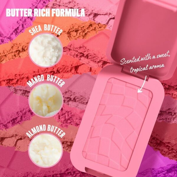 NYX Professional Makeup Buttermelt Powder Blush, Up To 12H Wear, Seamless Blending, Fade and Transfer Resistant, With Shea and Mango Butter, Vegan Formula, Shade: Butta Together