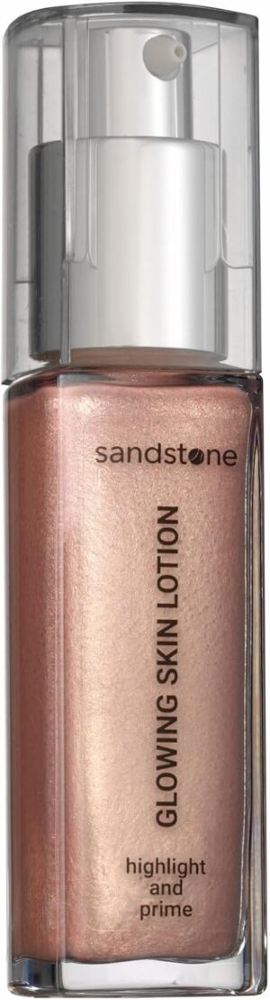 Sandstone Scandinavia Glowing Skin Lotion - Add Glow to your foundation - Liquid highlighter - Make-Up Primer - Hypoallergenic - Fragrance Free