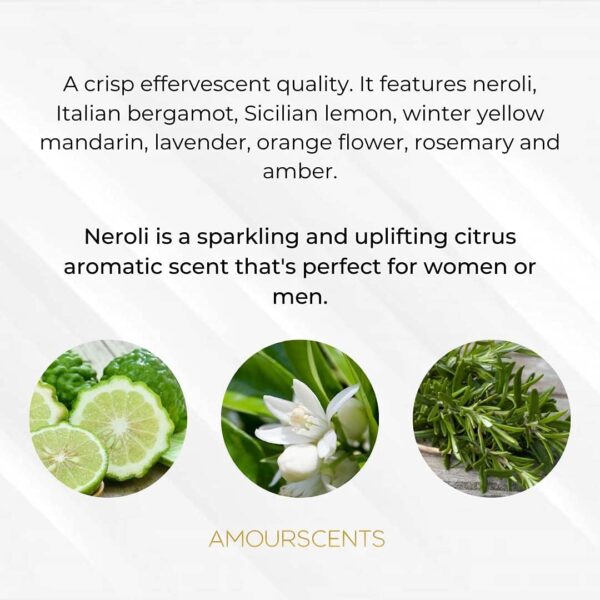 Amour Scents - Neroli Portofino - Inspired Alternative for Men & Women Long Lasting, Luxurious Everyday Fragrance Aroma Exquisite Design - Ideal Use Work Travel Casual Wear - Pure Portofino (50ml)