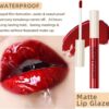 HQDA 12 Colors Matte Liquid Lipstick Set Velvety Lip Gloss Lip Kit Waterproof Long Lasting Wear Durable Nude Lip Gloss Beauty Cosmetics Gift Box Set (Set A), Pack Of 1