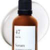47 Skin | Hydrating Face Serum with Silver Chitoderm for ALL Skin Types | Clears Acne, Prevents & Heals Breakouts & Blemishes, Repairs Scars | Moisturises and Nourishes For Smooth Skin | 30ml