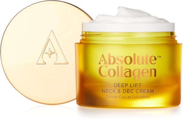 Absolute Collagen Deep Lift Neck & Decollete Cream 50ml - Collagen Boosting Anti-Ageing Formula - Visibly Reduces Appearance of Fine Lines and Wrinkles - Smoother, Firmer & Sculpted Skin