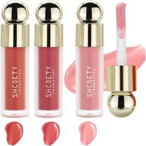3 Pcs Liquid Blush Kit, Velvet Lightweight Natural-Looking Waterproof Long-Lasting Blush Makeup for Cheek, Eye, Lips