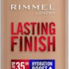 Rimmel Lasting Finish 35Hr Foundation 200 Soft Beige, Full Coverage, Hydrating, SPF20, Hyaluronic Acid, Vitamin E, 2% Niacinamide, All Day Wear, Vegan, Cruelty Free