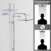 61RHCUsuq7L._AC_SL1500_.jpg BIMVER Shower Mixer Set, Height Adjustable Shower System with 5 Jet Types Handheld Shower & 30×30cm Square Overhead Rainfall Shower Head, Water Saving Stainless Steels Shower Kit Without Tap, Chrome