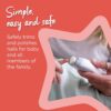 Tommee Tippee Electric Baby Nail File Trimmer, Battery-Powered Infant Nail Clipper with LED Light and Six Filing Heads for Baby and Adult Use