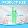 Matte Liquid Eyeliner, Matte Colored Eyeliner Pen, Green Eyeliner Long-Lasting, Waterproof Liquid Eye Liner, for Fluorescent Face, Body, Eye Makeup, Halloween (Green)