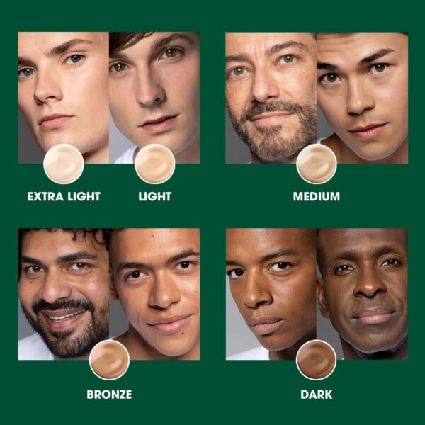 Shakeup Cosmetics Mens Tinted Moisturiser, Vegan Makeup for Men, Natural Coverage for Redness & Blemishes, 24hr Moisturisation with SPF, Easy Application, Light Shade, 50ml. Aka. LET'S FACE IT