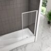 700x1400mm Pivot Shower Bath Screen 1 Fold Folding Bath Shower Screen