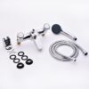 Hapilife Bathroom Bath Taps with Shower Attachment Mixers Chrome Brass Bath and Shower Taps