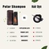 Polar Hair Dye Shampoo, Polar Hair Care, Polar Hair Dye Shampoo, Polar Haircare Instant Dye Shampoo, Natural Hair Color Shampoo for Gray Hair Coverage, Suitable for Women & Men (Dark brown)