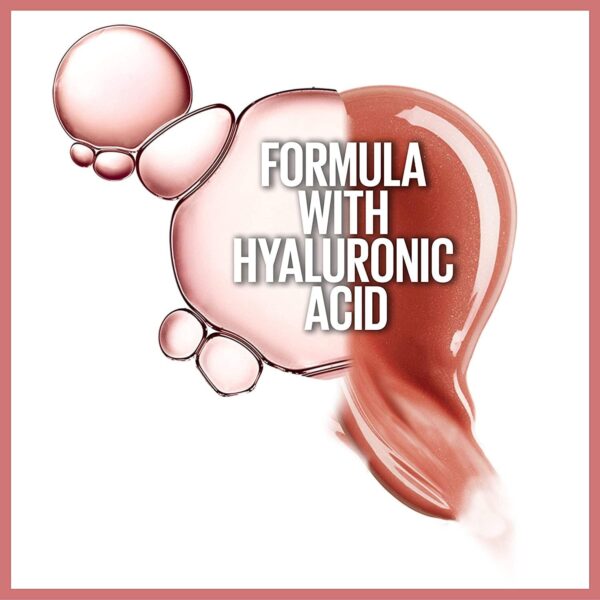 Maybelline New York Lifter Gloss, Plumping & Hydrating Lip Gloss with Hyaluronic Acid, 5.4 ml, Shade: 005, Petal