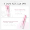 LAIKOU Sakura Skincare Gift Set, Luxury Glass Bottle Skincare Kit for Women Teenage Girls, Cleanser, Toner, Serum, Eye Cream & Moisturizer, Pamper Gifts for Women, Birthday Christmas Gift