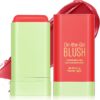 LOPHE 3 in 1 Blush Stick for Cheeks Lips Eyes, Long Lasting Lipstick Blusher Stick, Waterproof Lightweight Cream Blush, Moisturize and Blendable Blushers for Women Girls Cheeks Makeup (Hot Red)