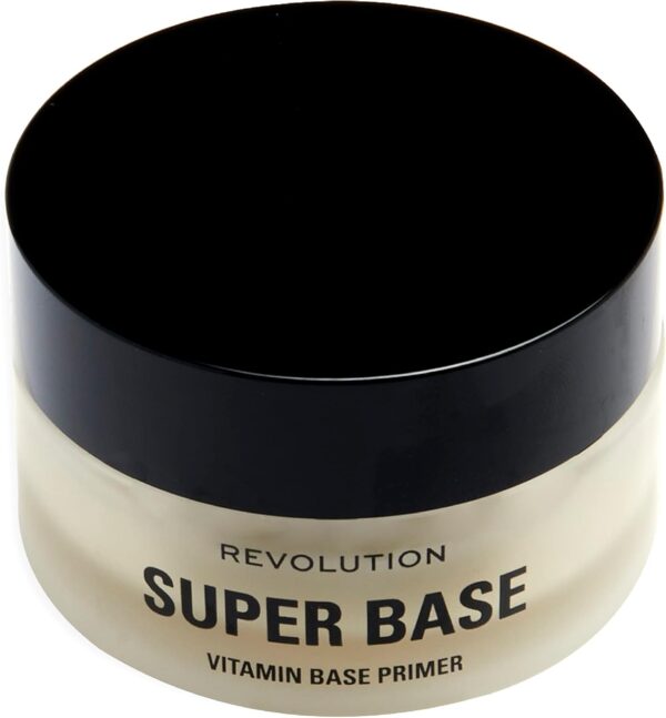 Makeup Revolution, Super Base Vitamin Balm, Hydrating Face Primer, Preps & Plumps Skin, Translucent Formula, Contains Vitamins, 25 ml