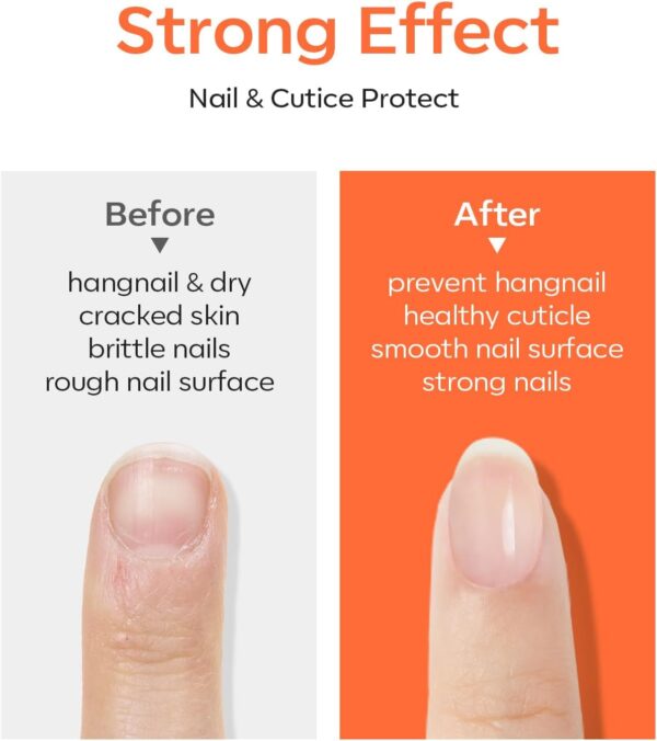 Modelones Cuticle Oil, Nail Strengthener with Jojoba Oil & Vitamin E, Nail Growth Oil that Repairs Cuticles & Promotes, Moisturizes Dry Skin, 15ml