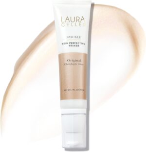LAURA GELLER NEW YORK Spackle Super-Size (Champagne Glow) Lightweight Makeup Primer - Skin Perfecting Face Primer with Hyaluronic Acid for Long-Lasting Hydration - 59ml