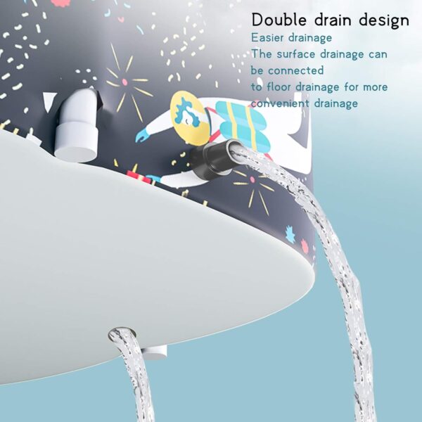 HWGING Foldable Bathtub Adults, 120 x 55 cm, Portable, Collapsible, PVC and Peach Skin Composite, Modern, Textured, Freestanding, B Color