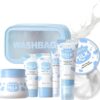 7 PCS Milk Skin Care Sets & Kits,Milk Skincare Set Gift for Teenage Girls, Gift Set with Cleanser, Eye Cream, Sunscreen, Brightening Cream, Hand Wax, Scrub, Skincare Gift Set for Women Wife Mom