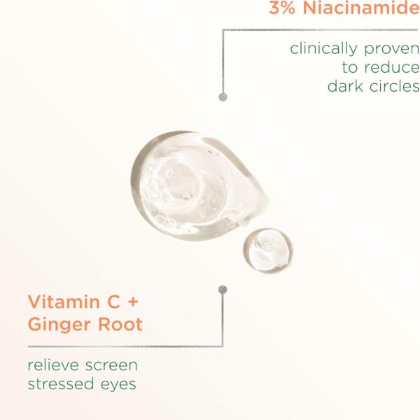 Simple Protect 'n' Glow Brightening Eye Gel Reduces Dark Circles and Relieves Screen-Stressed, Tired Eyes for Sensitive Skin 25 ml
