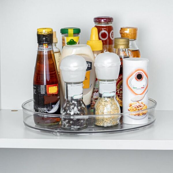 61XC7OcOcL._AC_SL1000_.jpg ROWNYEON 360 Rotating Makeup Organiser,Revolving Toiletry Organiser Storage Turntable Lazy Susan Makeup Stand, Vaity Cosmetic Organiser Tray for Perfume,Bedroom,Kitchen,Dressing Table Organiser