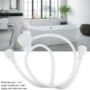 Fdit 1.2M Double Tap Connection Push On Bath Sink Shower Head Handheld Showers Hose Water Spray Pet Hair Dresser G1/2" Connector Thread