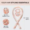 Kitsch Satin Heatless Hair Curler Set - Heatless Curls Overnight, Hair Rollers for Soft Curls & Frizz-Free Styling, No Heat Curlers To Sleep in, Curling Rod Headband with 2 Scrunchies - Sunset Tie Dye