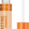 Rimmel Lasting Radiance Full Coverage Concealer and Eye Illuminator, 10 Ivory, 7ml