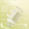 Auxmir Makeup Organiser, 9 Layer Large Capacity Beauty Cosmetic Storage for Perfume Jewellery, Revolving 360° Rotatable Makeup Holder Stand for Dressing Room, Bathroom, Bedroom, White