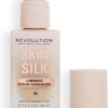 Makeup Revolution, Skin Silk Serum Foundation, Light to Medium Coverage, Contains Hyaluronic Acid, F6, 23ml
