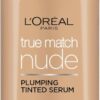 L'Oreal Paris True Match Tinted Serum Foundation, 1% Hyaluronic Acid, Hydrating Formula, Replumps Skin in 1 Hour for a Natural Glowing Finish, 30 ml, Shade 2-3 Light
