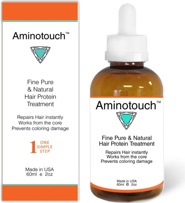 Aminotouch Natural PURE PROTEIN TREATMENT Grow Long Hair, Repair Damage & Split Ends, Strengthen Weak Hair, Collagen Filler Keratin Repair that Works From the Core to the Outer Layers, instant results