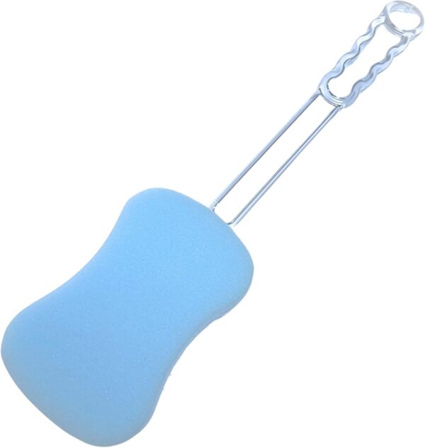 61Z41S2VKSL._AC_SL1500_.jpg Long Handled exfoliating Bath Sponge, Back Scrubber for Adults, Double Sided Bath Shower Scrub for Men, Women, Elderly Wet or Dry Body Brushing, Mobility Aid, Blue
