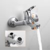IBERGRIF M13059-1 Single Lever Bath Shower Mixer Taps, Bathroom Tub Filler Brass Faucet, Bath Shower Valve, Wall Mounted, Chrome