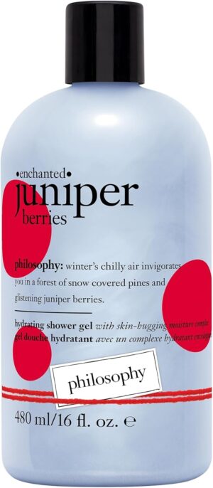 philosophy Enchanted Juniper Berries Hydrating Shower Gel | 480ml | Bubble Bath | Body wash