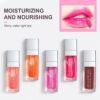 AOOWU Plumping Lip Oil Tinted, Moisturizing Lip Oil Long Lasting Nourishing Lip, Hydrating Lip Gloss Tint Lipstick for Women, Glitter Shine Liquid Lipstick, Lip Glaze Makeup Cosmetic