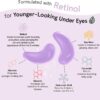 grace & stella Under Eye Gel Patches - Purple, 6 Pairs - Retinol Under Eye Patches - Gel Eye Masks for Puffy Eyes and Dark Circles - Dermatologist Tested Under Eye Masks - Vegan Eye Masks Skincare