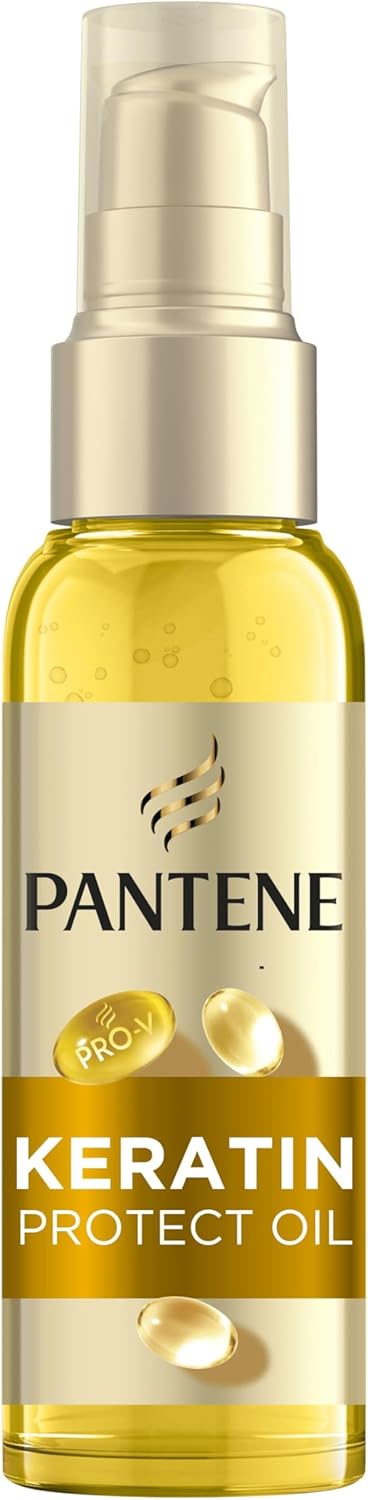 Pantene Pro-V Keratin Treatment Hair Oil, Hair Repair & Protect with Vitamin E, 100ml, For Dry, Damaged Hair