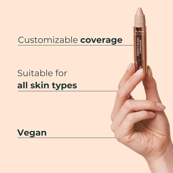 M. Asam MAGIC FINISH Perfect Blend Concealer Stick Fair (3g) – Concealer Stick with Bisabolol & Vitamin E, Smooth Texture for Dark Circles, Blemishes, Natural Coverage & Flawless Finish, Vegan