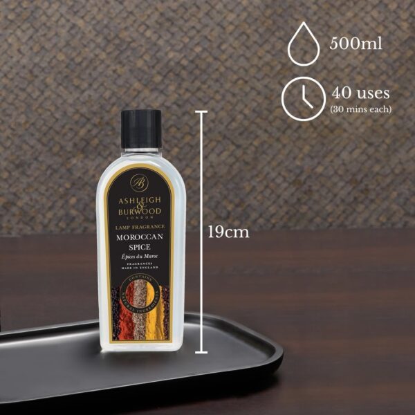 Ashleigh & Burwood | Moroccan Spice Lamp Fragrance | 500 ml | Made in The UK | Spicy and Woody Scent