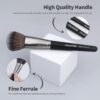 MAANGE Makeup Brushes 30 Pcs Professional Makeup Brush Set for Foundation Blending Powder Blush Concealers Eyeshadow, 5 Products Included, Black,