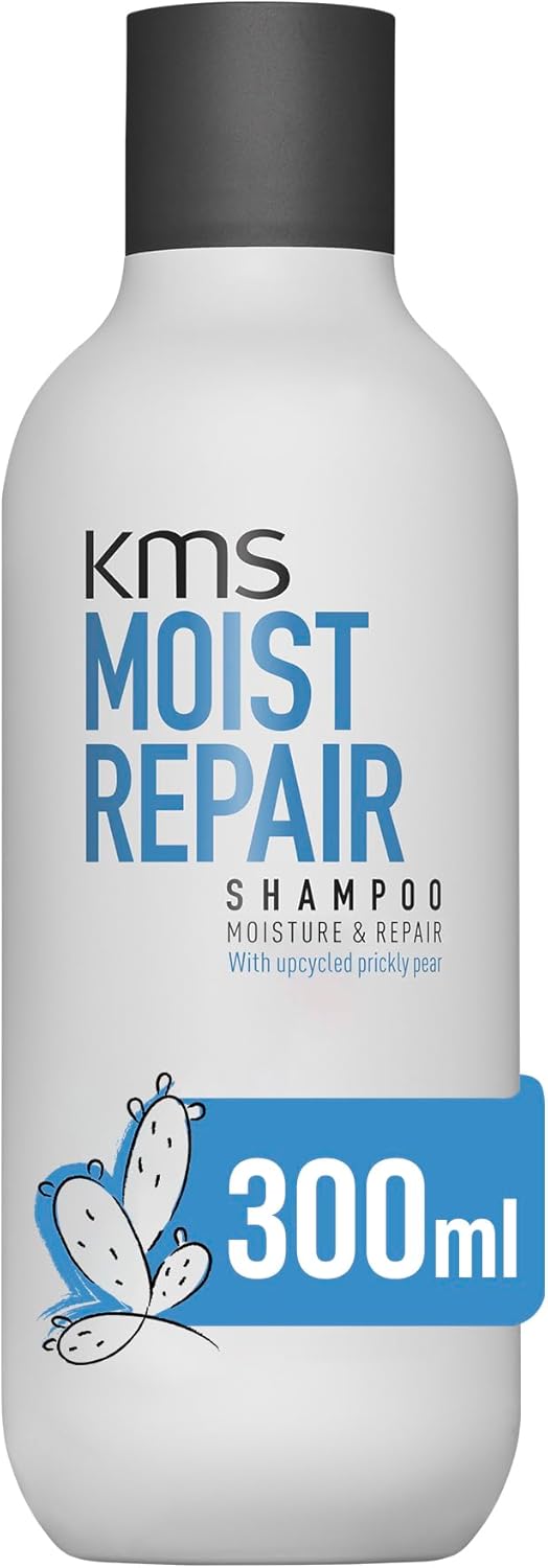KMS MoistRepair Shampoo for Dry, Damaged Hair, 300ml, Repair, Moisturize, Protect, with Upcycled Prickly Pear, Vegan Formula