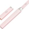 Malva Belle Best Crystal Glass Nail File – Long Lasting Double Sided Tempered Glass File – Professional Salon Manicure/Pedicure Filing Tool for Natural Nails - Pink (2 mm)